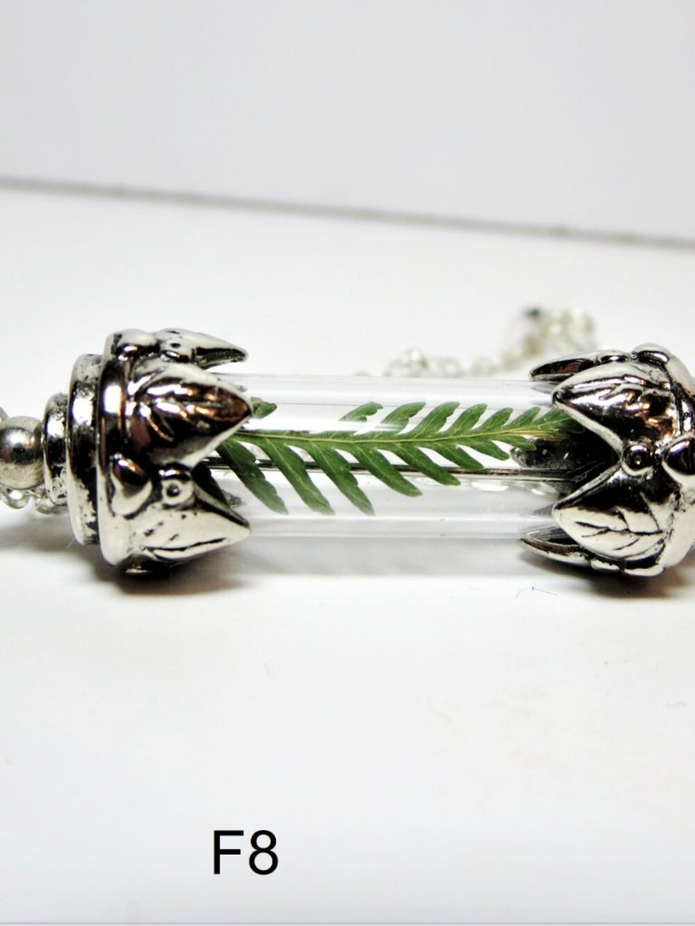 Fern Necklace Pressed Fern charm dried ferm Terrarium pendant Botanical locket